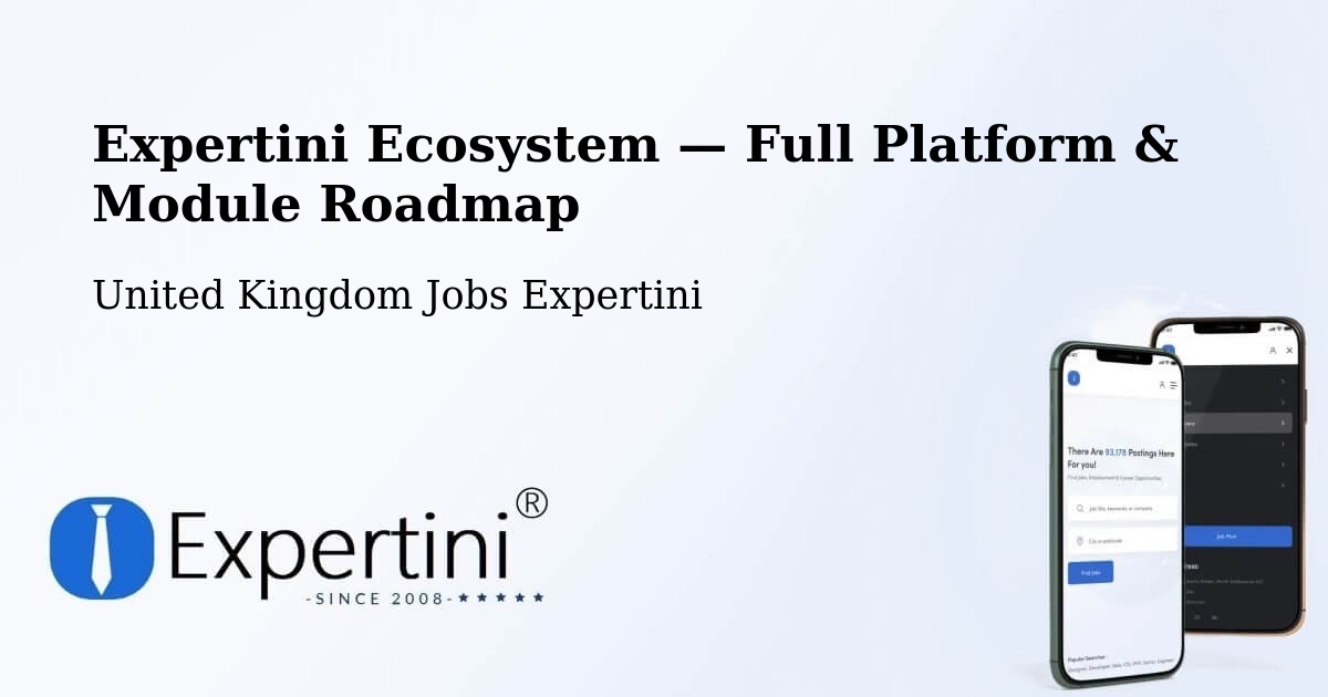 Expertini Ecosystem — Full Platform & Module Roadmap – Cottenham